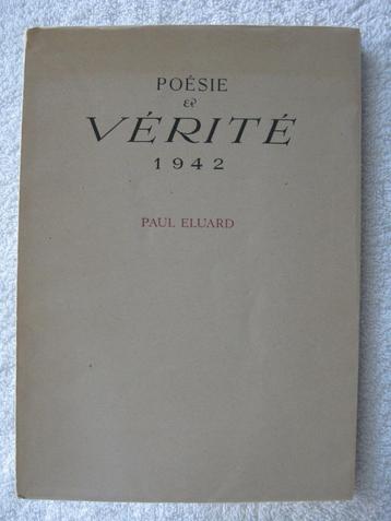 Guerre 40-45 - Paul Eluard – 1945 – rare tirage limité colle