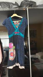 Desigual jurk, Maat 38/40 (M), Blauw, Ophalen of Verzenden, Zo goed als nieuw