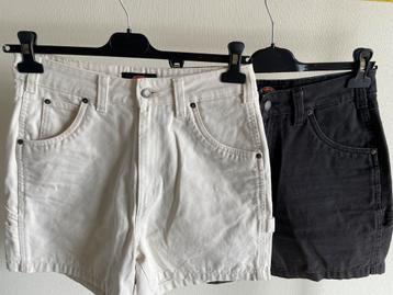 Dickies - 2 identieke shorts en broeken - wit - zwart - W30