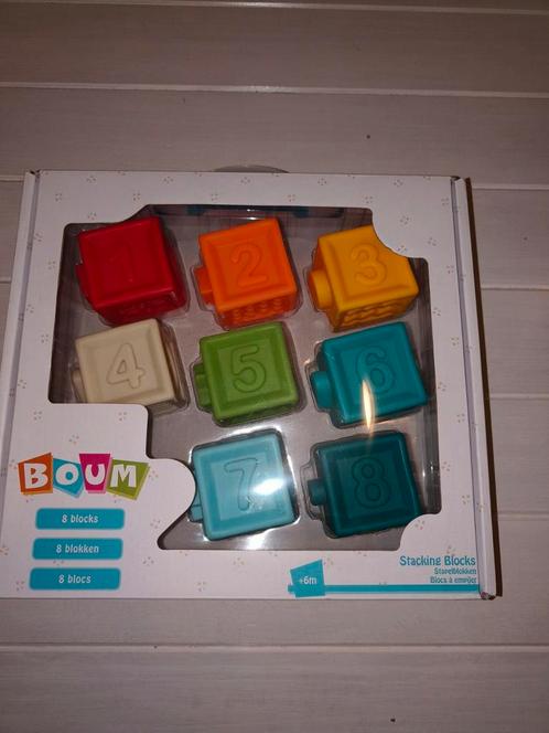 8 blokken stapelblokken, +6 maanden van Boum, Kinderen en Baby's, Speelgoed | Educatief en Creatief, Bouwen, Puzzelen, Ontdekken