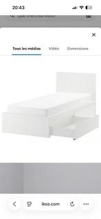 Lit tiroir IKEA ( x2 ), Maison & Meubles, Chambre à coucher | Lits, Neuf, 90 cm, Une personne, Enlèvement