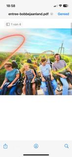 Vier Bobbejaanland tickets. Geldig tem 31 juli, Drie personen of meer, Ticket of Toegangskaart