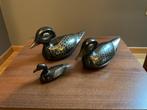 Drie metalen decoratie eendjes, Enlèvement ou Envoi, Comme neuf