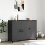 Buffet en acier noir 100,5x39x72 cm, Envoi, Neuf, Noir