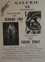 GALERIE 85 HERMAN LOOF EUGENE SPRIET 1986 AFFICHE, Enlèvement ou Envoi