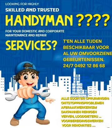 KLUSJESMAN beschikbaar voor biedingen