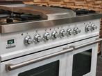 🔥Luxe Fornuis Boretti 100 cm wit + rvs 5 pits frytop 2ovens, Elektronische apparatuur, Fornuizen, 60 cm of meer, 5 kookzones of meer