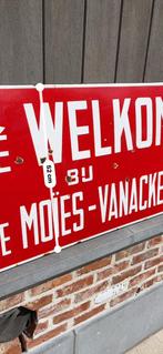 Emaille bord Café Welkom, Verzamelen, Ophalen, Gebruikt, Reclamebord