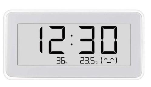 Xiaomi E-ink bluetooth smart clock/thermometer/hygrometerBLE, Elektronische apparatuur, Wekkers, Zo goed als nieuw, Digitaal, Verzenden