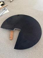 Keukenblad tafelblad zwart graniet gezoet, Ophalen, Gebruikt, 100 tot 150 cm, Zwart
