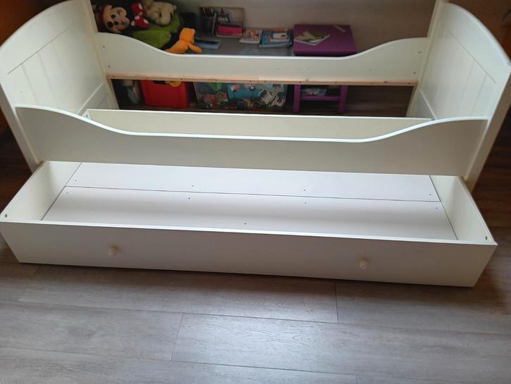 Eenpersoonsbed met schuif, Kinderen en Baby's, Kinderkamer | Overige Meubels, Gebruikt, Ophalen