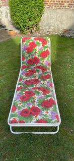 Vintage ligbed, Tuin en Terras, Ophalen, Gebruikt