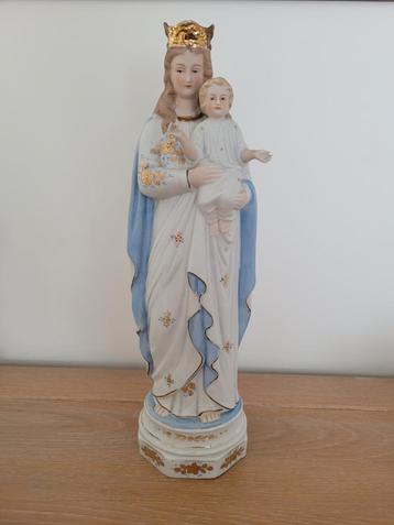 Heilige Maria met kindje, biscuit zonder schade beschikbaar voor biedingen