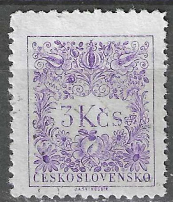 Tsjechoslowakije 1954 - Yvert 90TX - Taxzegel Type b. (ST), Postzegels en Munten, Postzegels | Europa | Overig, Gestempeld, Verzenden