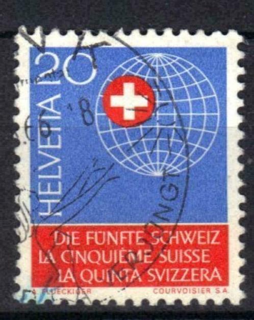 Zwitserland 1966 - Yvert 774 - Buitenlandse Zwitsers (ST), Timbres & Monnaies, Timbres | Europe | Suisse, Affranchi, Envoi