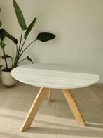 Witte ronde tafel 120 cm diameter hoogte 75.3 cm, Huis en Inrichting, Tafels | Eettafels, Ophalen