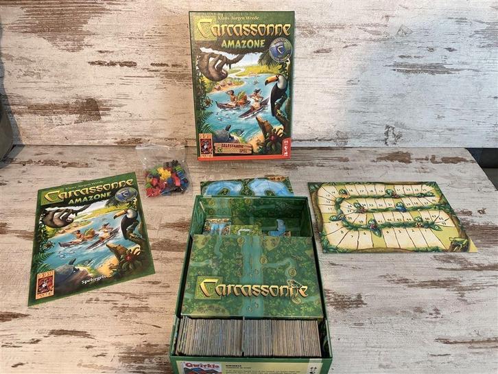 Carcassonne Amazone - 999 games - s2083, Hobby en Vrije tijd, Gezelschapsspellen | Bordspellen, Zo goed als nieuw, Verzenden