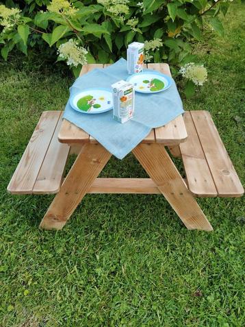 Table et banc pic-nic enfant en bois Pinolino