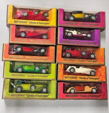 10x Matchbox models of Yesteryear in doos Modelauto oldtimer beschikbaar voor biedingen