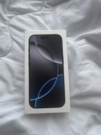 Iphone 16 pro 128gb black titanium met garantie, Telecommunicatie, Mobiele telefoons | Apple iPhone, Ophalen, 128 GB, Zwart, Nieuw