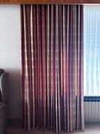 Gordijnen, beige met rood/bruin, Huis en Inrichting, Ophalen, Gebruikt, Beige