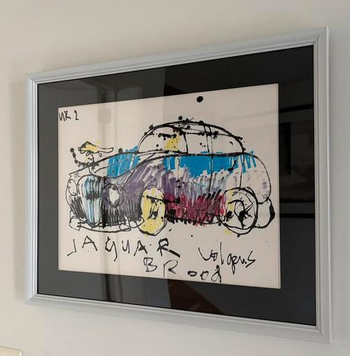 Zeefdruk ‘Jaguar’ van Herman Brood, Antiek en Kunst, Kunst | Litho's en Zeefdrukken, Ophalen of Verzenden