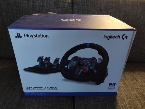 Logitech G29 stuurwiel + pedalen + versnellingspook in doos, Games en Spelcomputers, Spelcomputers | Sony Consoles | Accessoires