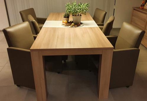 Tafel met 6 eetkamerstoelen, Huis en Inrichting, Tafels | Eettafels, Ophalen