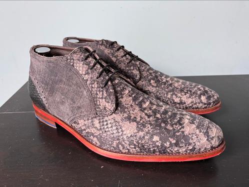 Floris van Bommel herenschoenen maat 8 / 42 als nieuw, Kleding | Heren, Schoenen, Zo goed als nieuw, Veterschoenen, Bruin, Ophalen of Verzenden