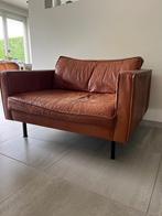 Lederen Love Seat, Ophalen, Gebruikt, Tweepersoons, 75 tot 100 cm