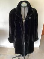 Jas zwart imitatie bont maat 42. Super zacht. Super warm., Enlèvement ou Envoi, Comme neuf, Taille 42/44 (L), Noir