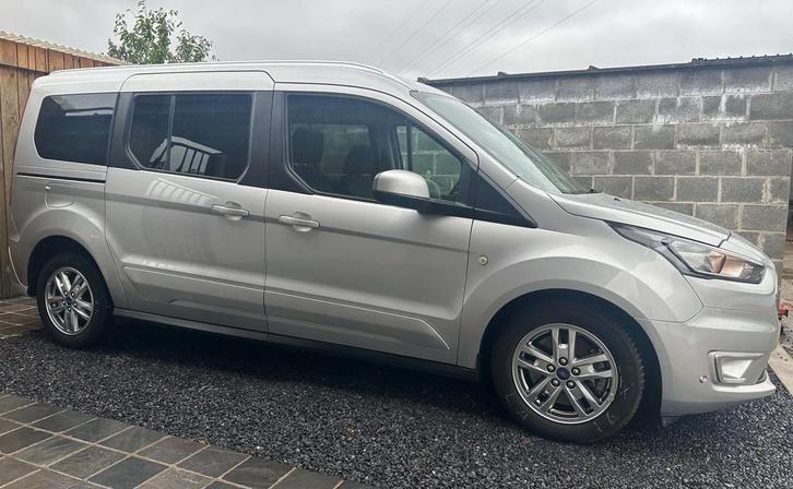 Ford Tourneo Connect 1.5 EcoBlue 7 Zit Pano Lineass Dodehoek, Auto's, Ford, Bedrijf, Te koop, Tourneo Connect, ABS, Airbags, Airconditioning