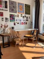 Bureau Ikea wit, Huis en Inrichting, Ophalen, In hoogte verstelbaar, Zo goed als nieuw, Bureau
