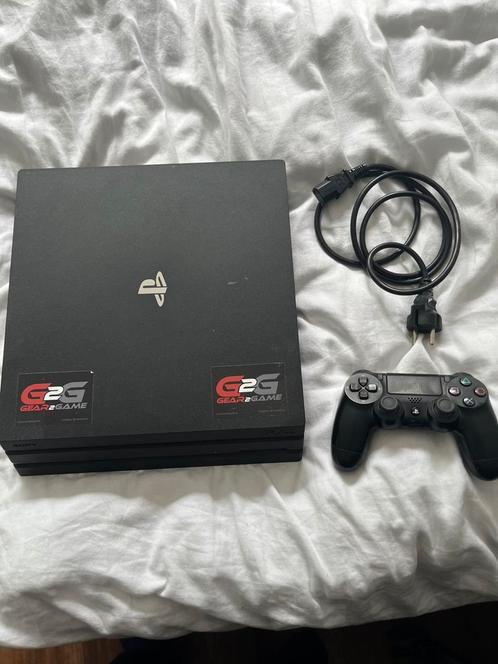 Ps4 pro met stroomkabel en controller- 1TB, Games en Spelcomputers, Spelcomputers | Sony PlayStation 4, Gebruikt, Pro, 1 TB, Met 1 controller