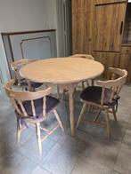 Keukentafel met 4 stoelen, Ophalen, Zo goed als nieuw