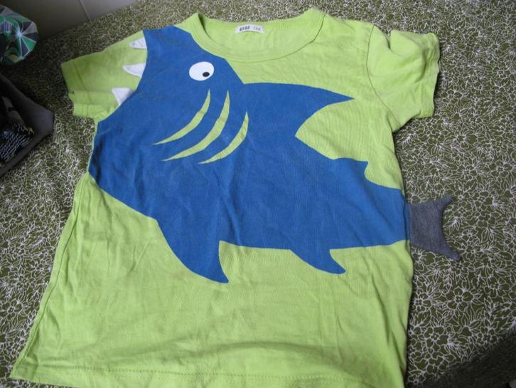 3 funky kind tshirt longsleeves  en korte mouw 122 - 128, Kinderen en Baby's, Kinderkleding | Maat 128, Gebruikt, Jongen, Shirt of Longsleeve