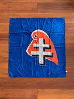 Vintage sjaal/vlag (handgeschilderde zijde), Antiek en Kunst, Ophalen of Verzenden