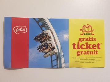 Ticket Bobbejaanland, Tickets en Kaartjes, Eén persoon, Ticket of Toegangskaart