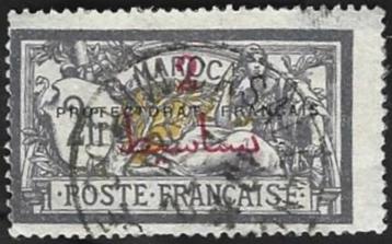 1 Postzegel Type Merson, met opdruk Maroc beschikbaar voor biedingen