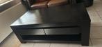 Salontafel massief hout, met 2 lades aan elke kant., Huis en Inrichting, Tafels | Salontafels, Ophalen