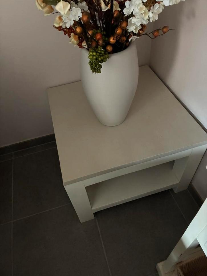 Mooi eiken salontafel of bijzettafel landelijk geschilder, Huis en Inrichting, Tafels | Bijzettafels, Zo goed als nieuw, Ophalen