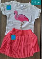 Rok met t-shirt maat 116, Comme neuf, Fille, Robe ou Jupe, Enlèvement ou Envoi