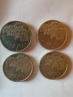 Set van 4 * 500 BEF, Postzegels en Munten, Munten | België, Ophalen, Setje