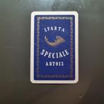 Carte de jeu Sparta Speciale Artois (modèle 1), Collections, Autres types, Stella Artois, Utilisé, Enlèvement ou Envoi