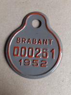 Fietsplaat taksplaat Brabant 1952 tandem, Ophalen of Verzenden, Zo goed als nieuw