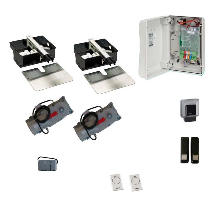 Faac Powerkit 770  met 24V motoren en grondbakken, Tuin en Terras, Tuinpoorten, Ophalen