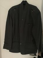 Herenkostuum, kakigroen met blauw/bordeaux streepje, Kleding | Heren, Kostuums en vesten, Ophalen of Verzenden, Zo goed als nieuw