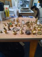 40 koperen figuurtjes voor letterbak - oud, Ophalen of Verzenden, Zo goed als nieuw