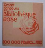 Dépliant Concours 1929 Bibliothèque Rose. Editions Hachette, Comme neuf, Autres types, Enlèvement ou Envoi