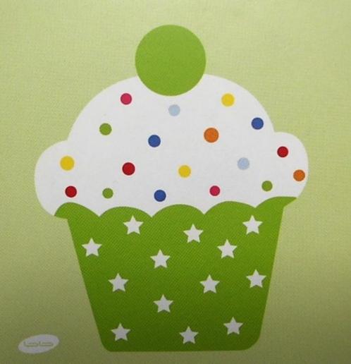 Bedankje - Naamkaartjes cupcake groen - 20 stuks voor 2€ !!!, Kinderen en Baby's, Kraamcadeaus en Geboorteborden, Nieuw, Kraamcadeau